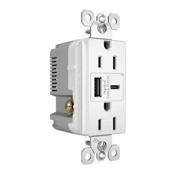 Legrand - radiant 15A Tamper-Resistant Ultra-Fast USB Type-A/C Outlet - Lights Canada