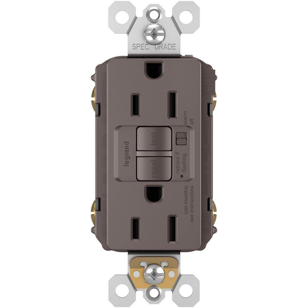 Legrand - radiant 15A Tamper-Resistant Self-Test GFCI Outlet with Audible Alarm - Lights Canada