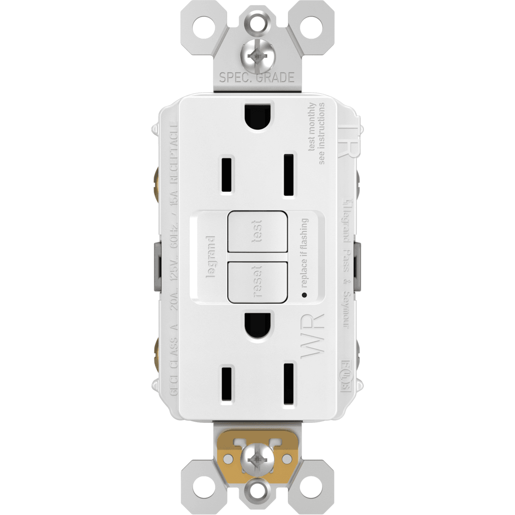 Legrand - radiant Spec-Grade 15A Weather-Resistant Self-Test GFCI Receptacle - Lights Canada