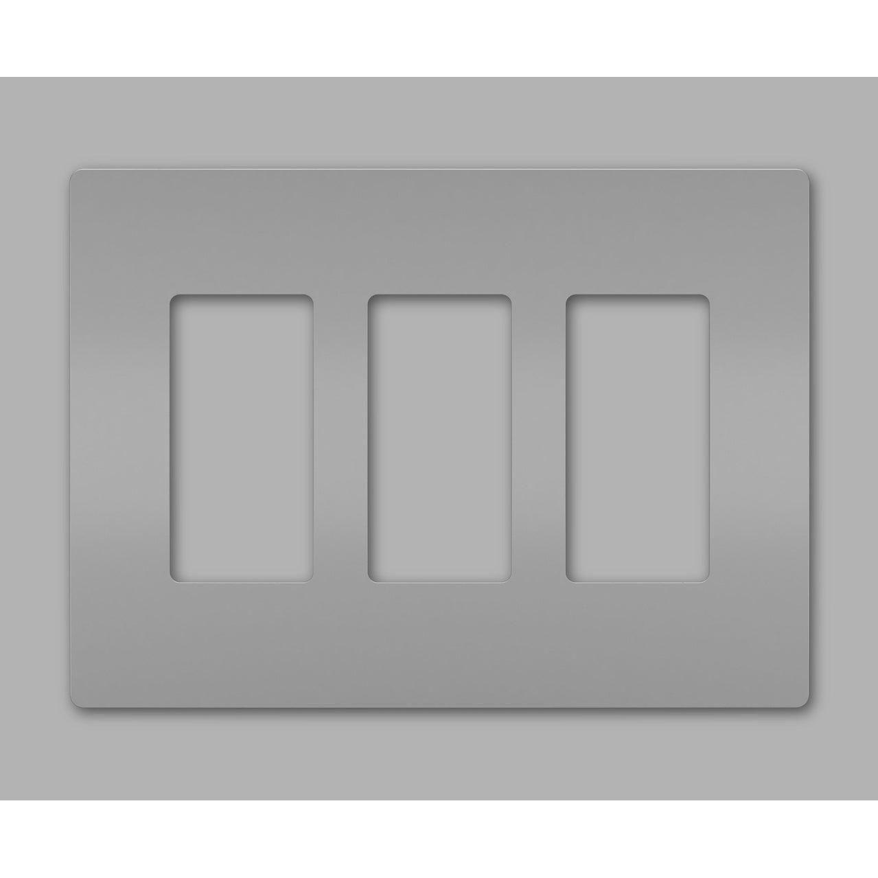 Legrand - radiant Three-Gang Screwless Wall Plate - Lights Canada