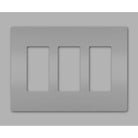Legrand - radiant Three-Gang Screwless Wall Plate - Lights Canada