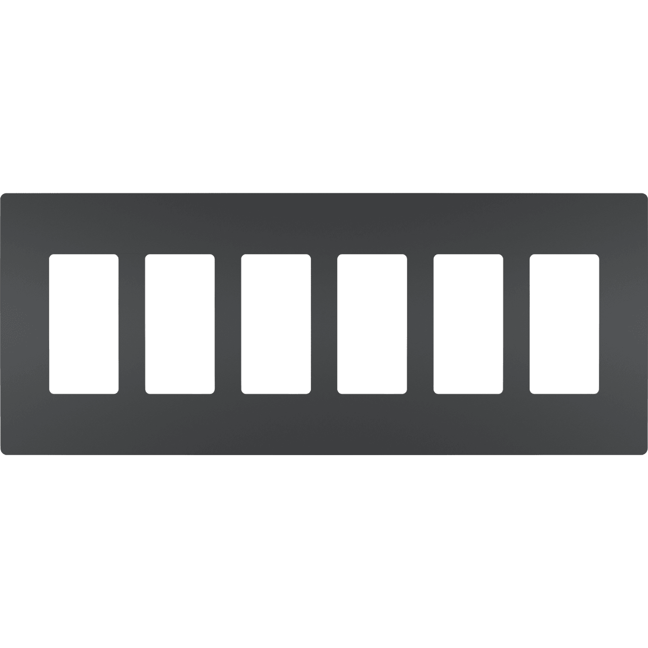 Legrand - radiant Six-Gang Screwless Wall Plate - Lights Canada