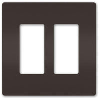 radiant Two-Gang Screwless Wall Plate
