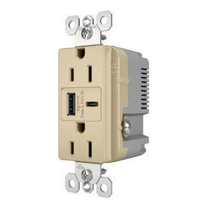 Legrand - radiant 15A Tamper-Resistant Ultra-Fast USB Type-A/C Outlet - Lights Canada