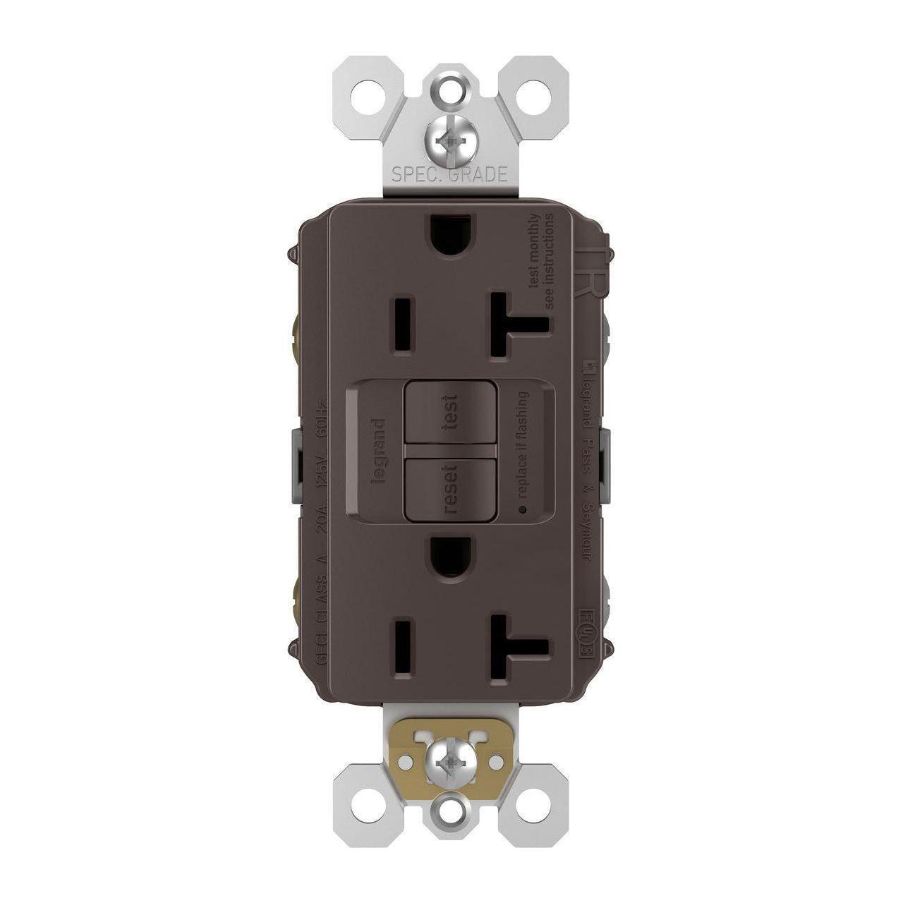 Legrand - radiant Spec-Grade 20A Tamper-Resistant Self-Test GFCI Receptacle - Lights Canada