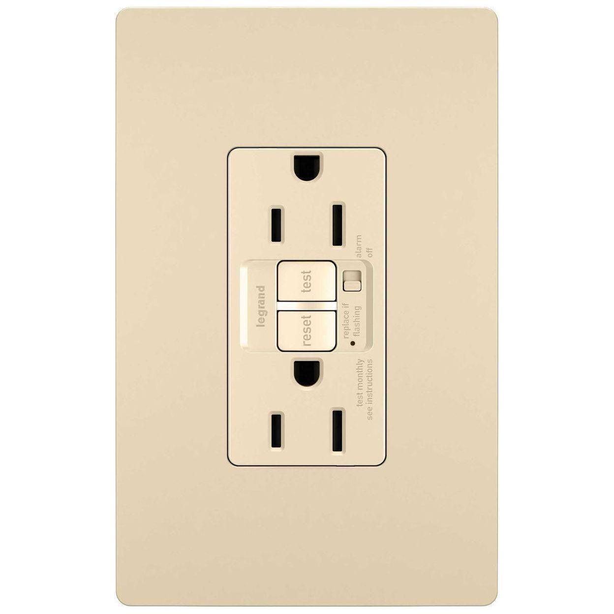 Legrand - radiant 15A Tamper-Resistant Self-Test GFCI Outlet with Audible Alarm - Lights Canada