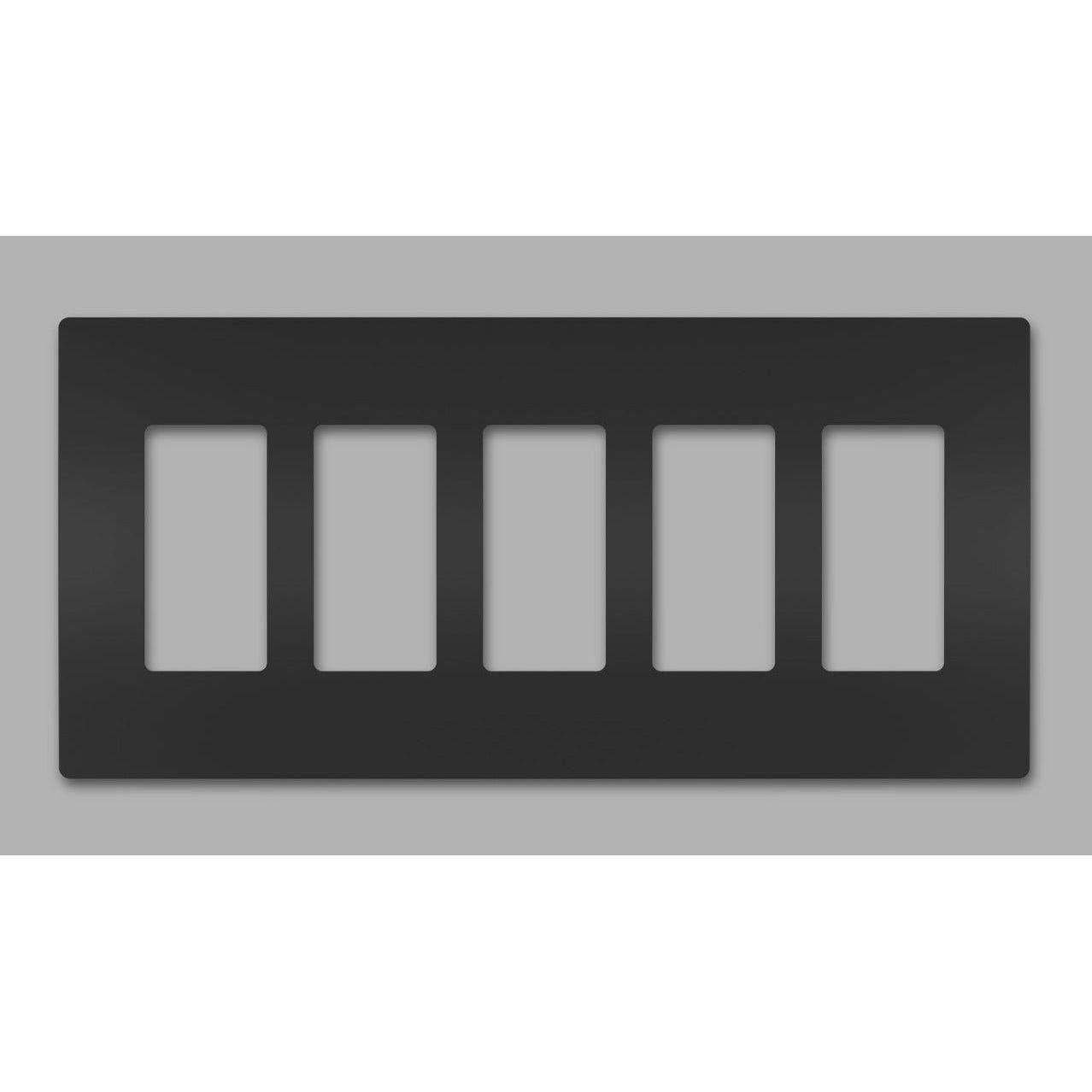 Legrand - radiant Five-Gang Screwless Wall Plate - Lights Canada