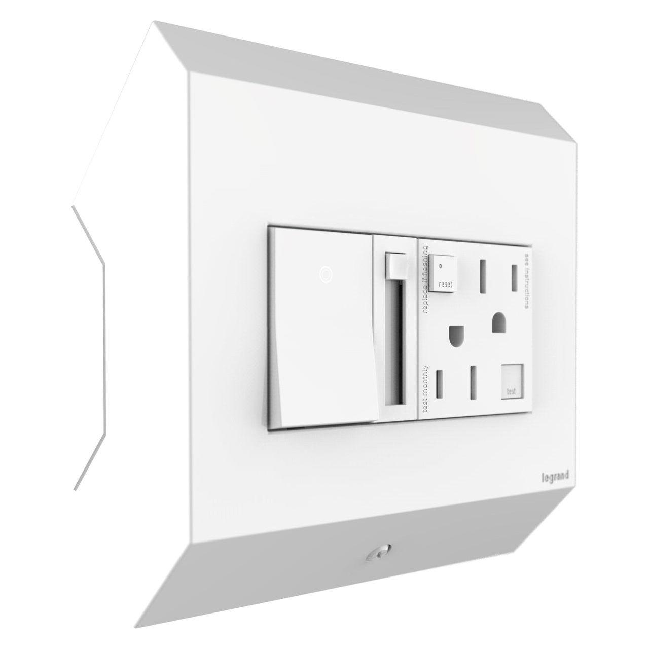 Legrand - Control Box with Paddle Dimmer and 15A GFCI Outlet - Lights Canada