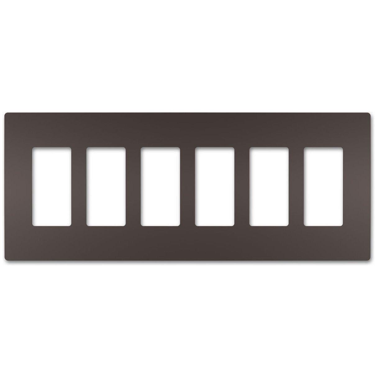 Legrand - radiant Six-Gang Screwless Wall Plate - Lights Canada