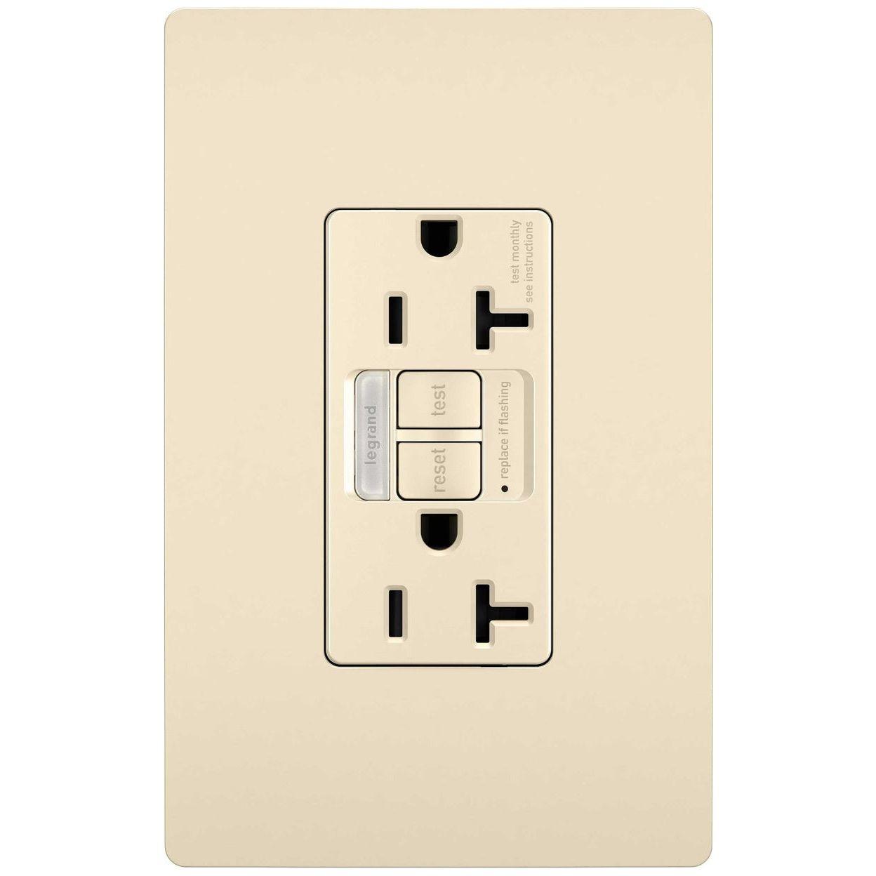 Legrand - radiant 20A Tamper-Resistant Self-Test GFCI Outlet with Night Light - Lights Canada