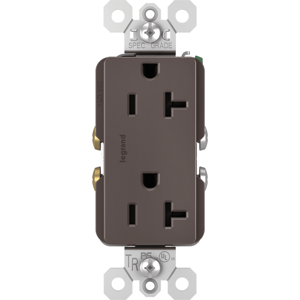 Legrand - radiant Spec-Grade 20A Tamper-Resistant Receptacle - Lights Canada