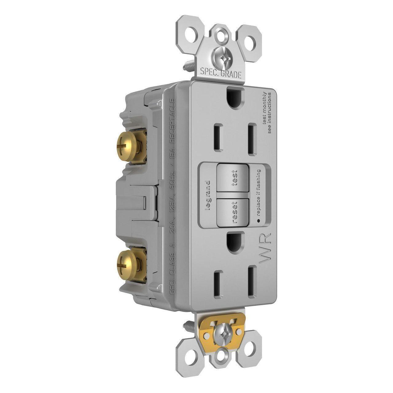Legrand - radiant Spec-Grade 15A Weather-Resistant Self-Test GFCI Receptacle - Lights Canada