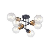 Lake Louise 6 Light Semi Flush Mount