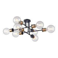 Lake Louise 8 Light Semi Flush Mount