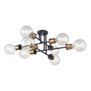 DVI - Lake Louise 8 Light Semi Flush Mount - Lights Canada