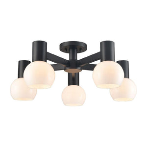 DVI - Lillooet 5 Light Semi Flush Mount - Lights Canada