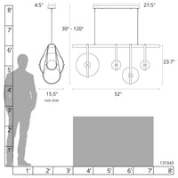 Derby Linear 4-Light LED Pendant