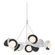 Brooklyn 9-Light Double Shade Ring Pendant