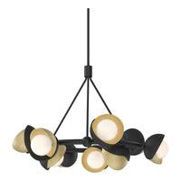 Brooklyn 9-Light Double Shade Ring Pendant