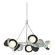 Brooklyn 9-Light Double Shade Ring Pendant