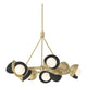 Brooklyn 9-Light Double Shade Ring Pendant