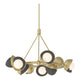Brooklyn 9-Light Double Shade Ring Pendant