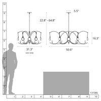 Optic 8-Light Oval Pendant