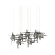 Tura 7-Light Seeded Glass Pendant