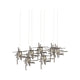 Tura 7-Light Seeded Glass Pendant