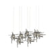 Tura 7-Light Seeded Glass Pendant