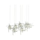 Tura 7-Light Seeded Glass Pendant