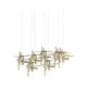 Tura 7-Light Seeded Glass Pendant