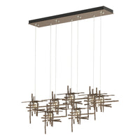 Tura 7-Light Seeded Glass Pendant