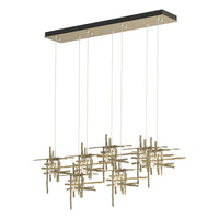 Tura 7-Light Seeded Glass Pendant