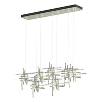 Tura 7-Light Seeded Glass Pendant