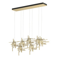 Tura 7-Light Seeded Glass Pendant