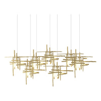 Tura 7-Light Frosted Glass Pendant