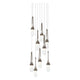 Link 9-Light Blown Glass Pendant