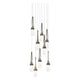 Link 9-Light Blown Glass Pendant