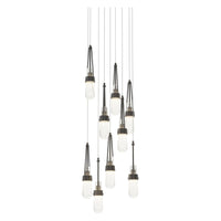 Link 9-Light Blown Glass Pendant