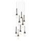 Link 9-Light Blown Glass Pendant