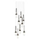 Link 9-Light Blown Glass Pendant