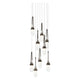 Link 9-Light Blown Glass Pendant