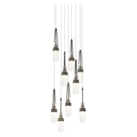 Link 9-Light Blown Glass Pendant