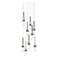 Link 9-Light Blown Glass Pendant