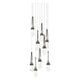 Link 9-Light Blown Glass Pendant