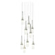 Link 9-Light Blown Glass Pendant