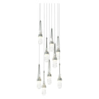 Link 9-Light Blown Glass Pendant