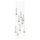 Link 9-Light Blown Glass Pendant