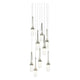 Link 9-Light Blown Glass Pendant